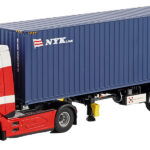 DAF XF SH 4x2 avec remorque porte-containers 3 essiseux et container 40 pieds
