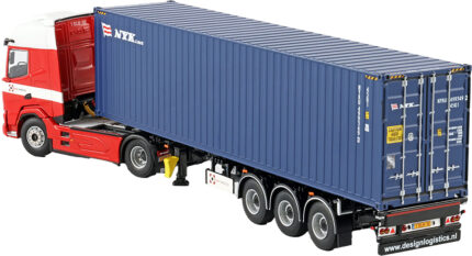 DAF XF SH 4x2 avec remorque porte-containers 3 essiseux et container 40 pieds – Image 4