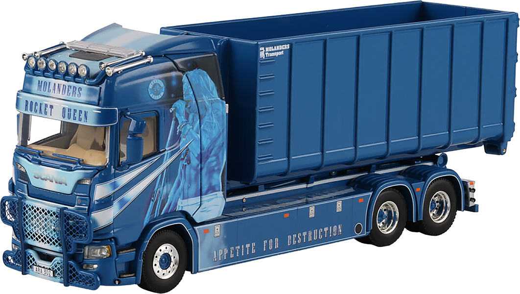 WSI01-4882 SCANIA S Highline 6x2 porteur ampliroll avec container 30m3 – Image 1