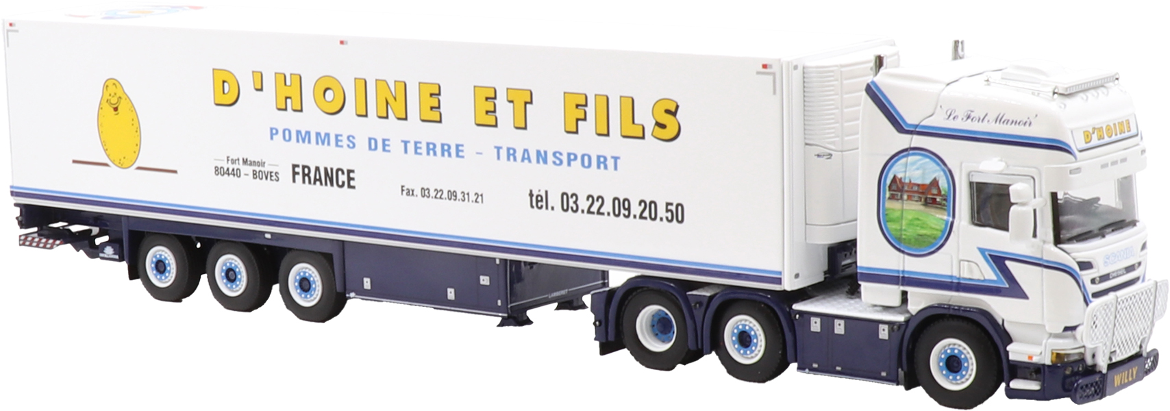 SCANIA S Normal 6x2 avec remorque frigo 3 essieux SEJER & SONNICHSEN