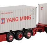 VOLVO FH4 Sleeper Cab 6x2 combiné porteur et remorque porte-containers avec  2 containers  20 pieds