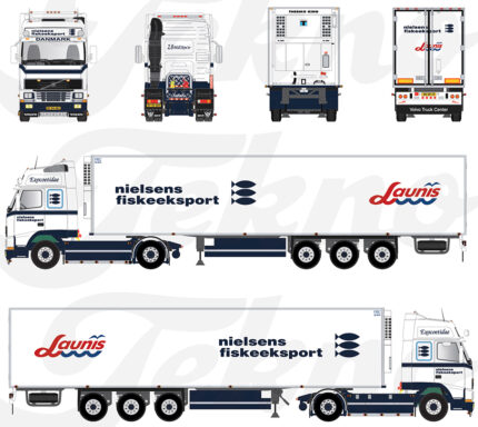 VOLVO FH12 Globetrotter 4x2 avec remorque frigo 3 essieux – Image 5