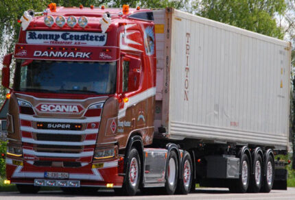 SCANIA R Highline 6x2 avec remorque porte-container et container 40 pieds – Image 4