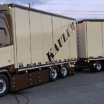 SCANIA R Highline 6x2 combiné porteur et remorque tolée