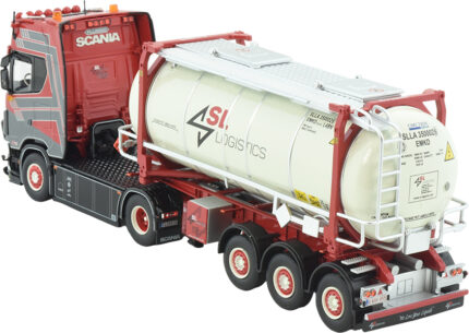 SCANIA S Highline 4x2 avec remorque porte-container et container 20 pieds – Image 3