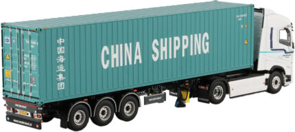 VOLVO FH Aero Globetrotter avec remorque porte-container et container 40 pieds – Image 3