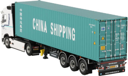VOLVO FH Aero Globetrotter avec remorque porte-container et container 40 pieds – Image 4