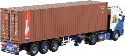 SCANIA Serie 3 Streamline 4x2 avec remorque porte-container et container 40 pieds – Image 3
