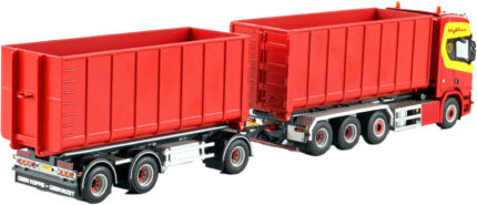 1/50 SCANIA R High 8x2 combiné porteur et remorque ampliroll avec 2 containers 40m3 – Image 3