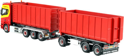 1/50 SCANIA R High 8x2 combiné porteur et remorque ampliroll avec 2 containers 40m3 – Image 4