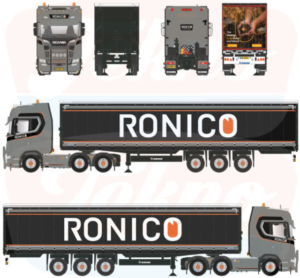 SCANIA S Highline 6x2 avec remorque bachée 3 essieux – Image 4
