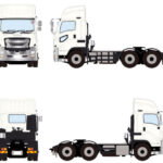 ISUZU Giga Short-cab 6x4 blanc