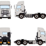 ISUZU Giga Short-cab 6x4 gris