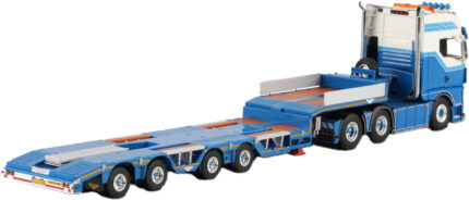 MAN TGX GX 6x2 avec remorque porte-engins 3 essieux – Image 3