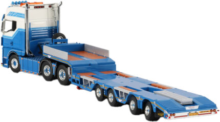 MAN TGX GX 6x2 avec remorque porte-engins 3 essieux – Image 4