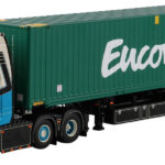 SCANIA R Highline 6x2 avec remorque porte-container et container 40 pieds