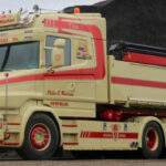 SCANIA T Topline 8x2 ampliroll avec container à asphalt