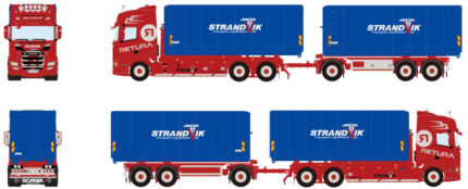 SCANIA R Highline 6x2 combiné porteur et remorque ampliroll – Image 4