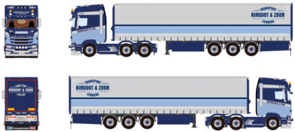 SCANIA S Highline 4x2 avec remorque bachée 3 essieux – Image 4