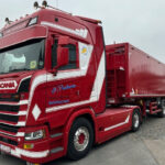 SCANIA S Highline 4x2 avec remorque de vrac 3 essieux