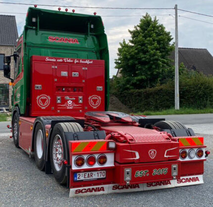 SCANIA R Next Gen 6x2 avec remorque porte-engins 2 essieux et charge – Image 5