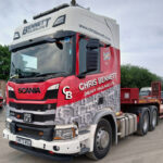 SCANIA R Highline 6x2 avec remorque porte-engins à rampes 3 essieux
