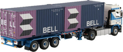 VOLVO F12 Globetrotter 4x2 avec remorque porte-container et 2 containers 20 pieds – Image 3
