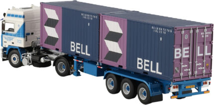 VOLVO F12 Globetrotter 4x2 avec remorque porte-container et 2 containers 20 pieds – Image 4
