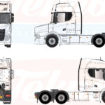 SCANIA TUFT Highline 6x2 blanc