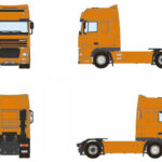 DAF 95XF Super Space Cab 4x2 orange