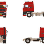 DAF 3600 Space Cab 4x2 rouge