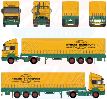 IVECO Turbostar 4x2 avec remorque bachée 3 essieux – Image 3