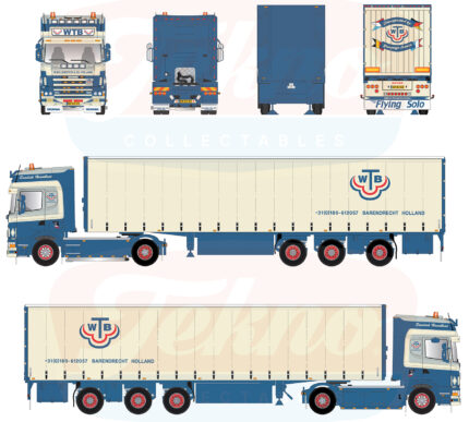 SCANIA Serie 4 Topline 4x2 avec remorque bachée 3 essieux – Image 4