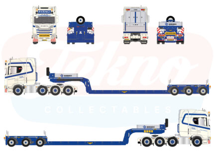 SCANIA S Highline 8x4 avec remorque porte-engins 3 essieux – Image 6