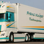 DAF XF Super Space Cab 4x2 avec remorque frigo 3 essieux
