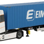 DAF XG 4x2 avec remorque porte-containers et container 40 pieds