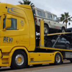 SCANIA R Highline 4x2 avec remorque porte-camions 3 essieux