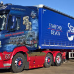 DAF XG 6x2 avec remorque bachée 3 essieux