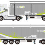 DAF XG 6x2 avec remorque de vrac 3 essieux
