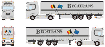 SCANIA S Highline 4x2 avec remorque bachée 3 essieux – Image 4