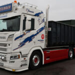 SCANIA R Normal 6x2 porteur ampliroll avec container 13m3