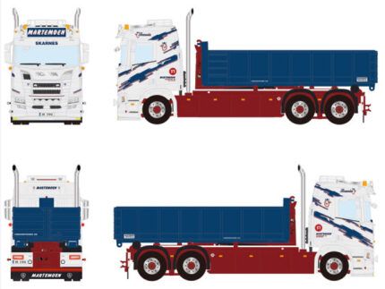 SCANIA R Normal 6x2 porteur ampliroll avec container 13m3 – Image 4