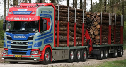 SCANIA R Highline 8x4 combiné porteur et remorque forestière – Image 5