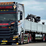 SCANIA S Highline 6x2 avec remorque à pierres 3 essieux