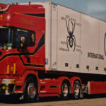 SCANIA Serie 4 Topline 6x2 avec remorque frigo 3 essieux