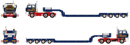 DAF 3600 6x4 avec remorque porte-engins 4 essieux – Image 3
