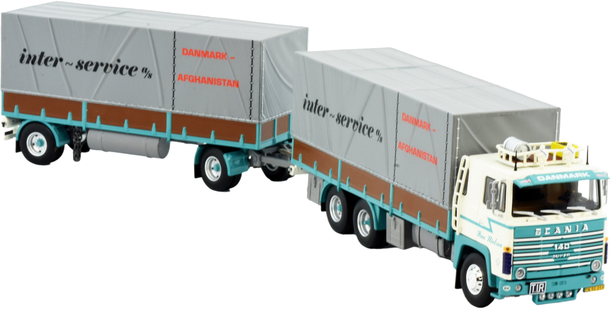 Herpa - Scania + Daf 95 Semi-bachée + Jumbo TIP – Neufs